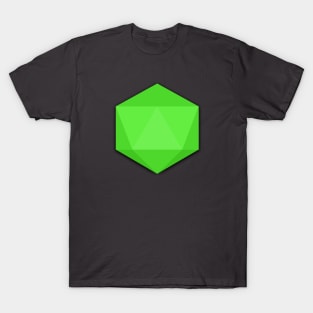 Flat Design D20 (green) T-Shirt